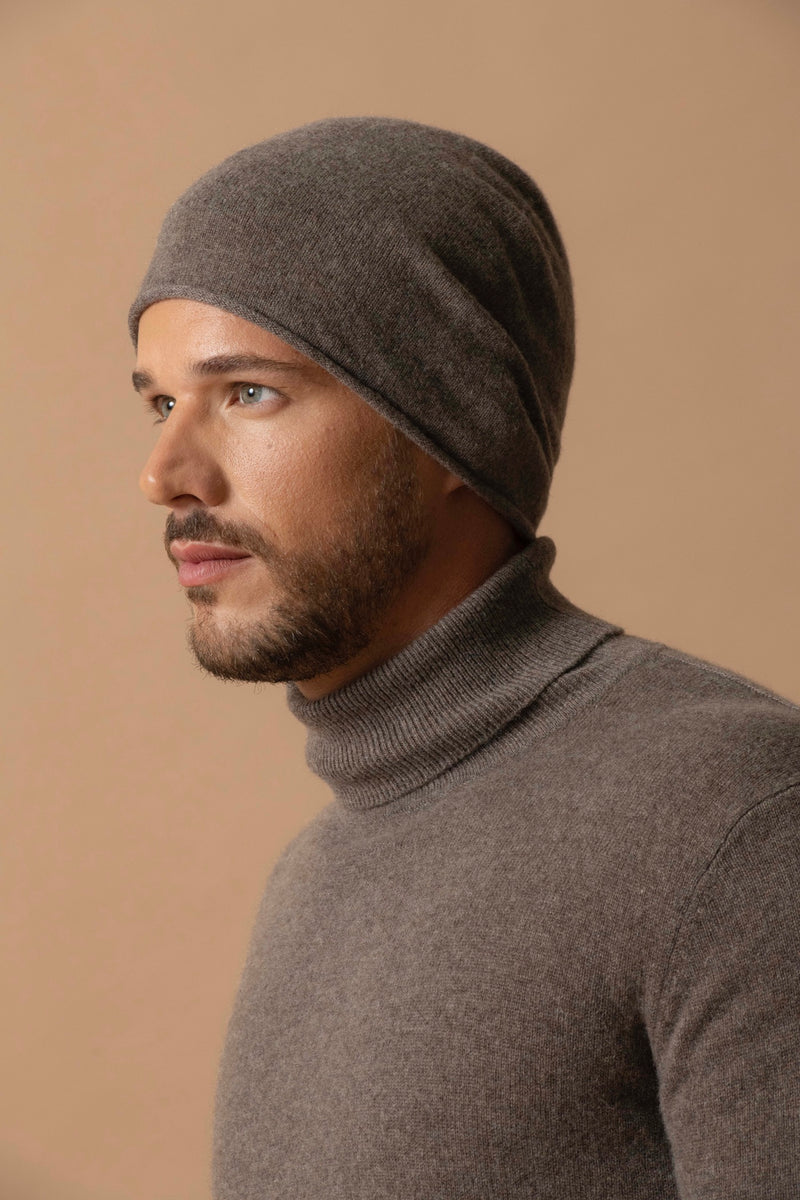 Pull Col Roulé - Trevor - Taupe Chiné