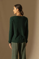 Cardigan Col Rond - Amy - Cyprès