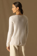 Cardigan Col Rond - Amy - Neige