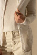 Cardigan Col Rond - Amy - Neige
