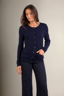 Cardigan Col Rond - Amy - Navy