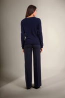 Cardigan Col Rond - Amy - Navy