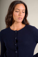 Cardigan Col Rond - Amy - Navy