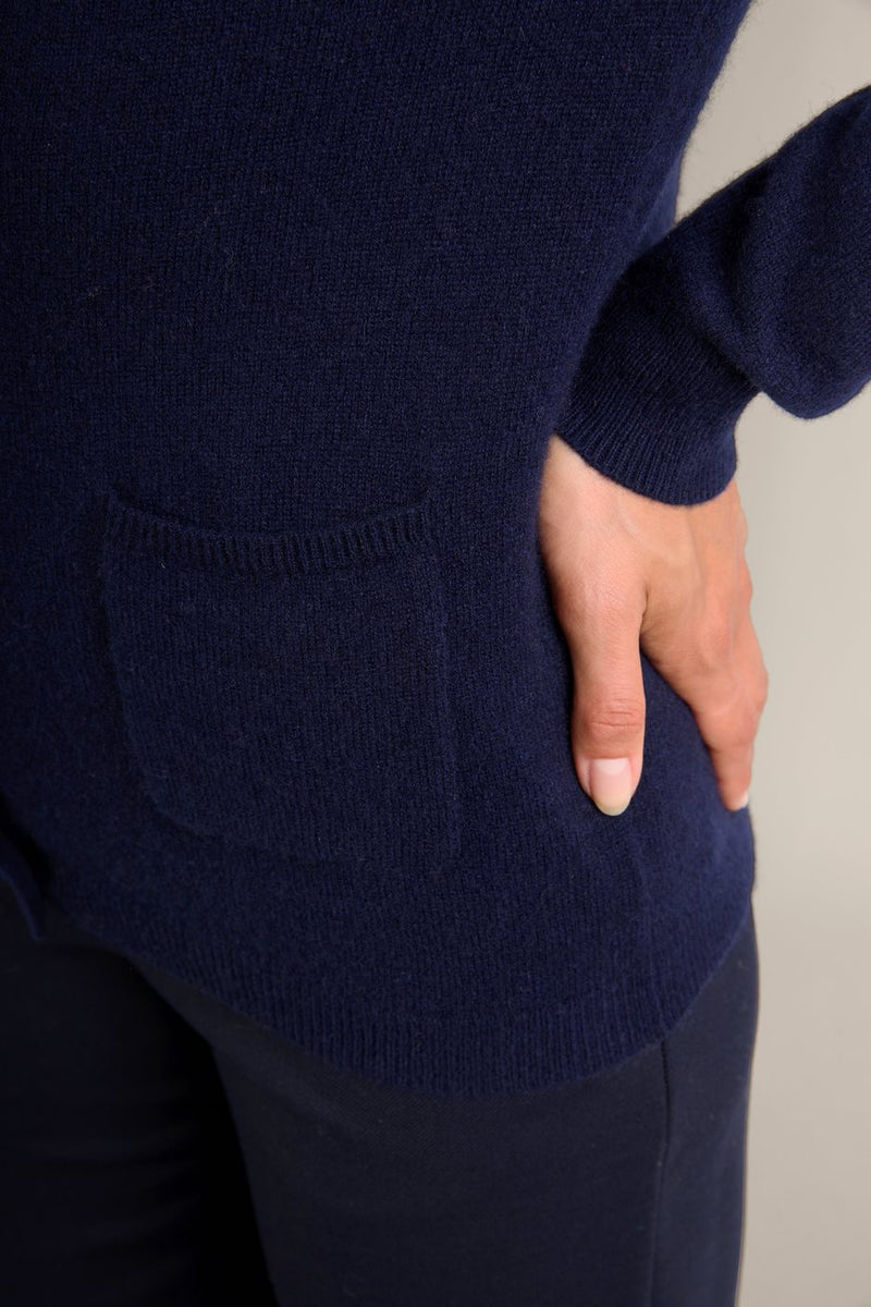 Cardigan Col Rond - Amy - Navy