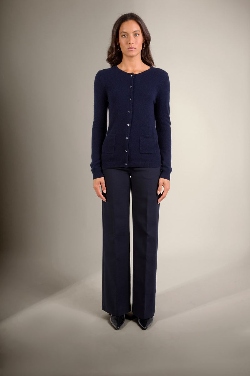 Cardigan Col Rond - Amy - Navy
