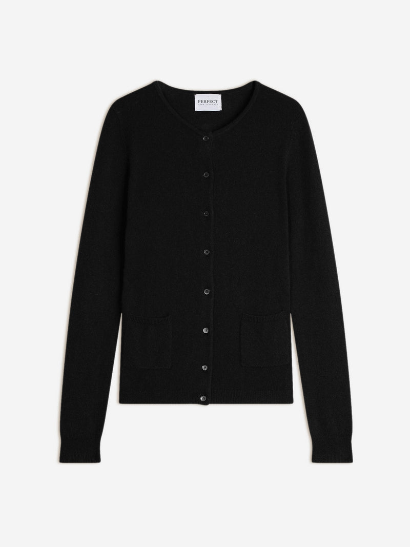 Cardigan Col Rond - Amy - Noir