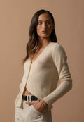 V-Neck Cardigan - Paige - Sand
