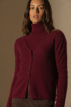 Cardigan Col V Paige - Bordeaux
