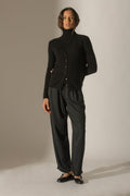 V-Neck Cardigan - Paige - Black