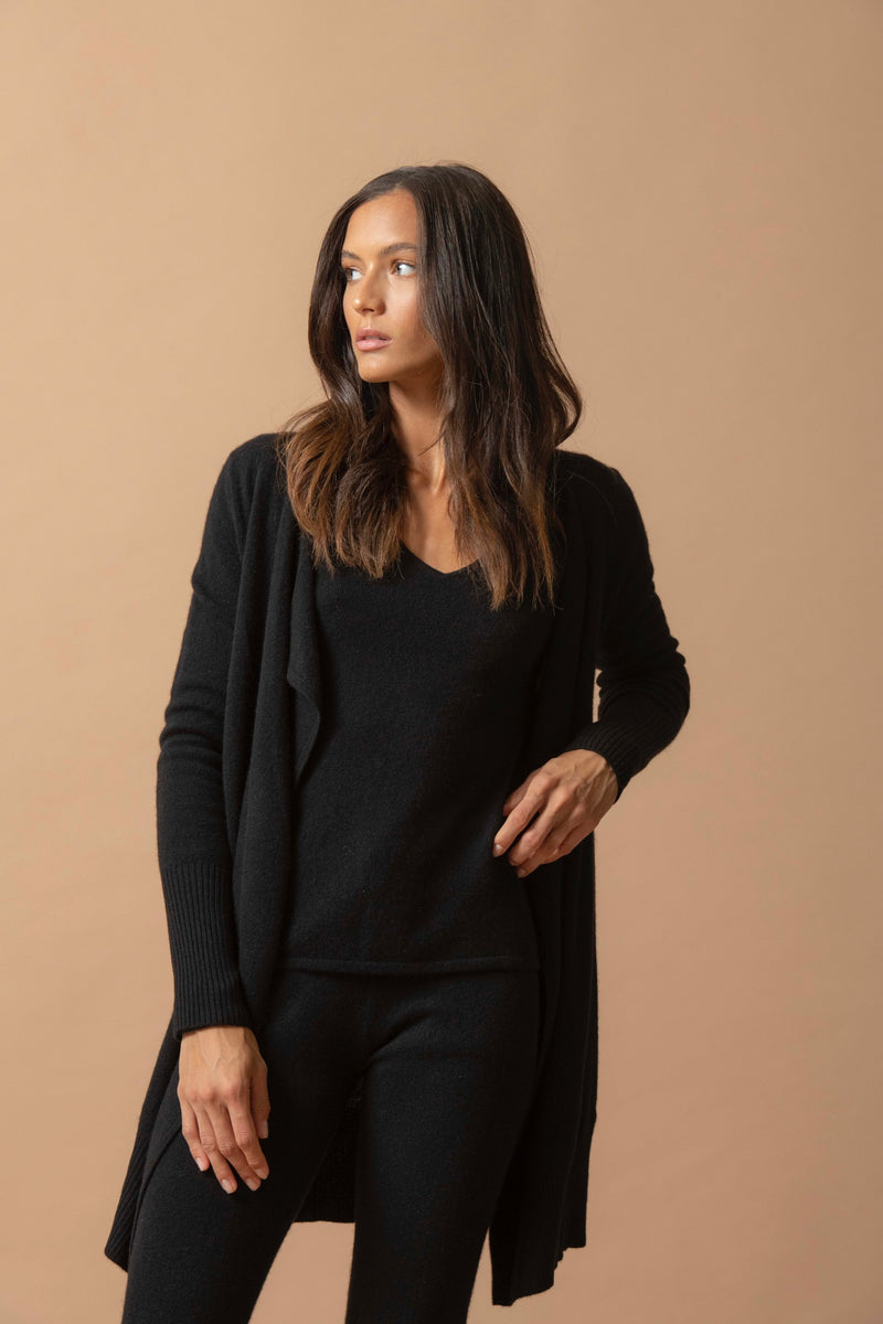 Veste Longue - Abigail - Noir