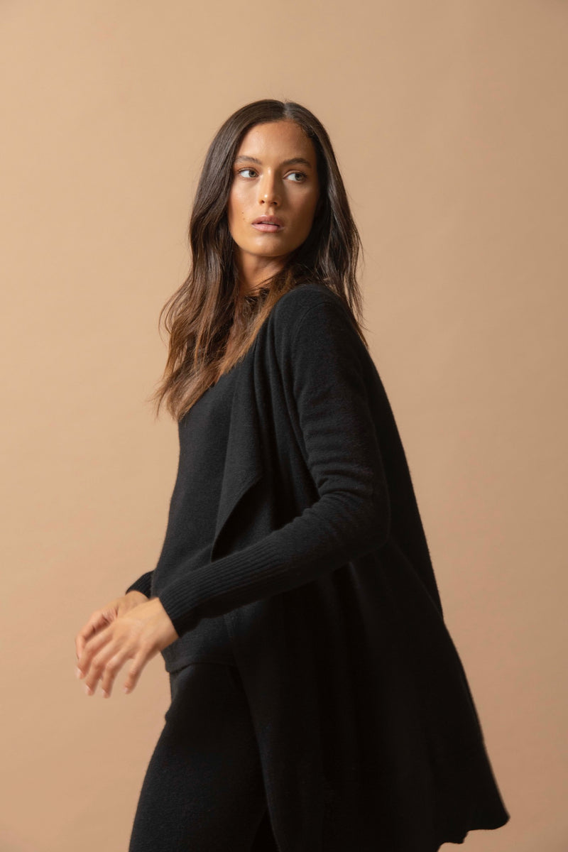 Veste Longue - Abigail - Noir