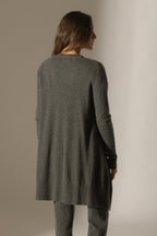 Chaqueta Larga - Abigail - Antracita Jaspeado