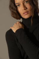 Pull Col Roulé - Ashley - Noir