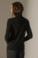 Pull Col Roulé - Ashley - Noir