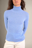Pull Col Roulé - Ashley - Sky