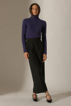 Pull Col Roulé - Ashley - Purple