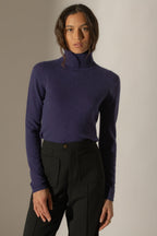 Pull Col Roulé - Ashley - Purple