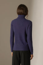 Pull Col Roulé - Ashley - Purple