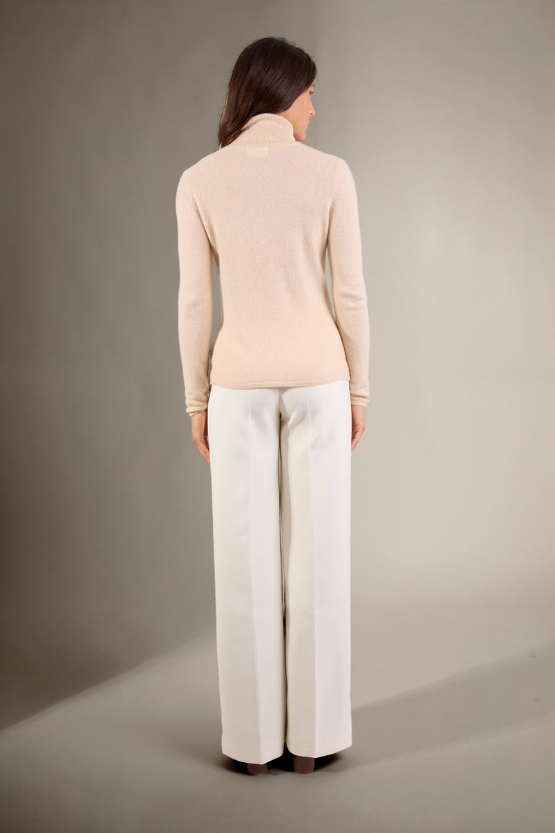 Pull Col Roulé - Ashley - Sable