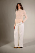 Pull Col Roulé Ashley - Sable