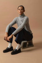 Jersey de Cuello Vuelto - Ashley - Nuage Chiné