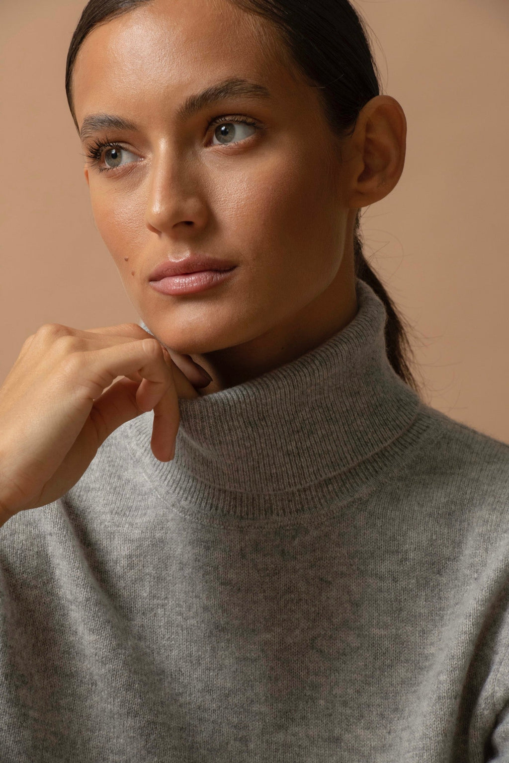 Jersey de Cuello Vuelto - Ashley - Nuage Chiné