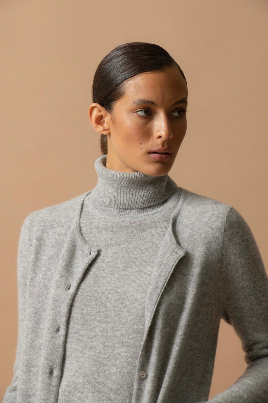 Jersey de Cuello Vuelto - Ashley - Nuage Chiné