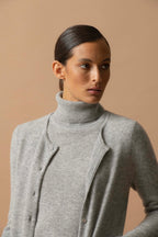 Jersey de Cuello Vuelto - Ashley - Nuage Chiné