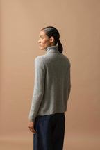 Jersey de Cuello Vuelto - Ashley - Nuage Chiné