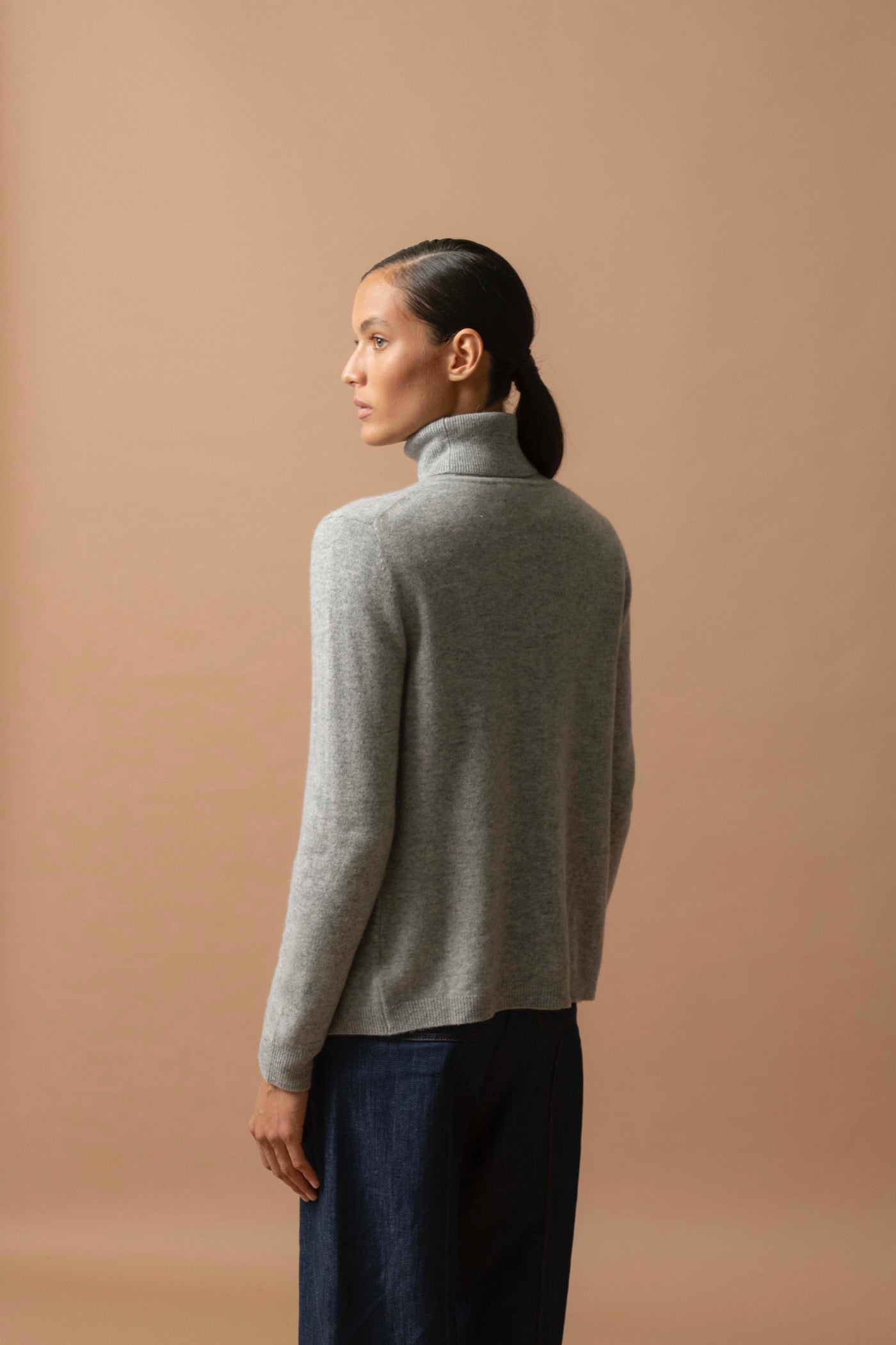 Jersey de Cuello Vuelto - Ashley - Nuage Chiné