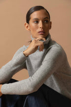 Jersey de Cuello Vuelto - Ashley - Nuage Chiné