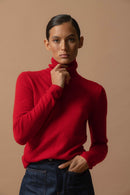 Pull Col Roulé - Ashley - Rouge