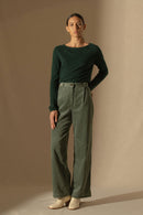 Pull Col Bateau - Megan - Cyprès