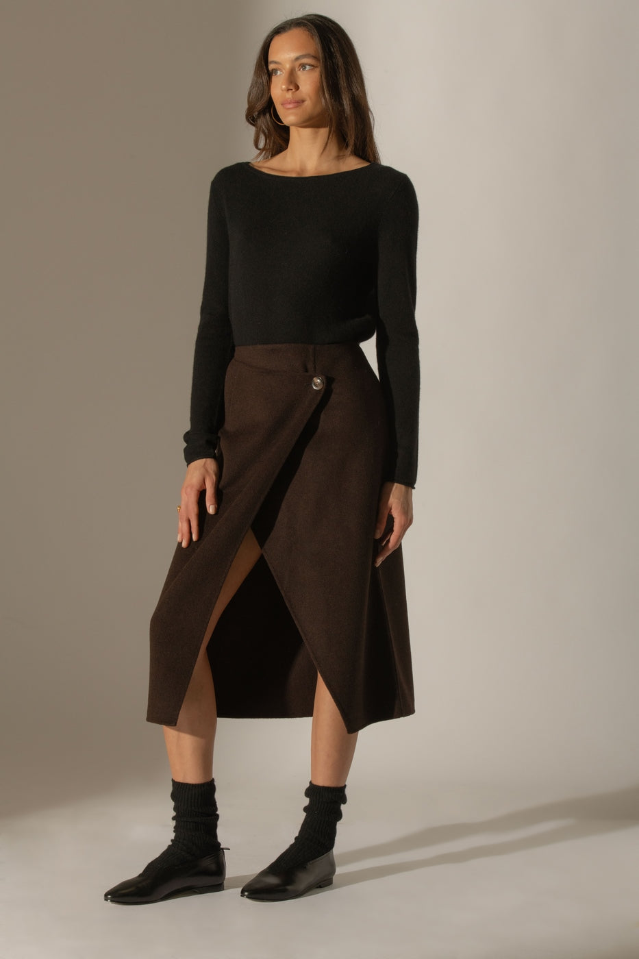 Pull Col Bateau Megan - Noir