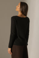 Pull Col Bateau - Megan - Noir