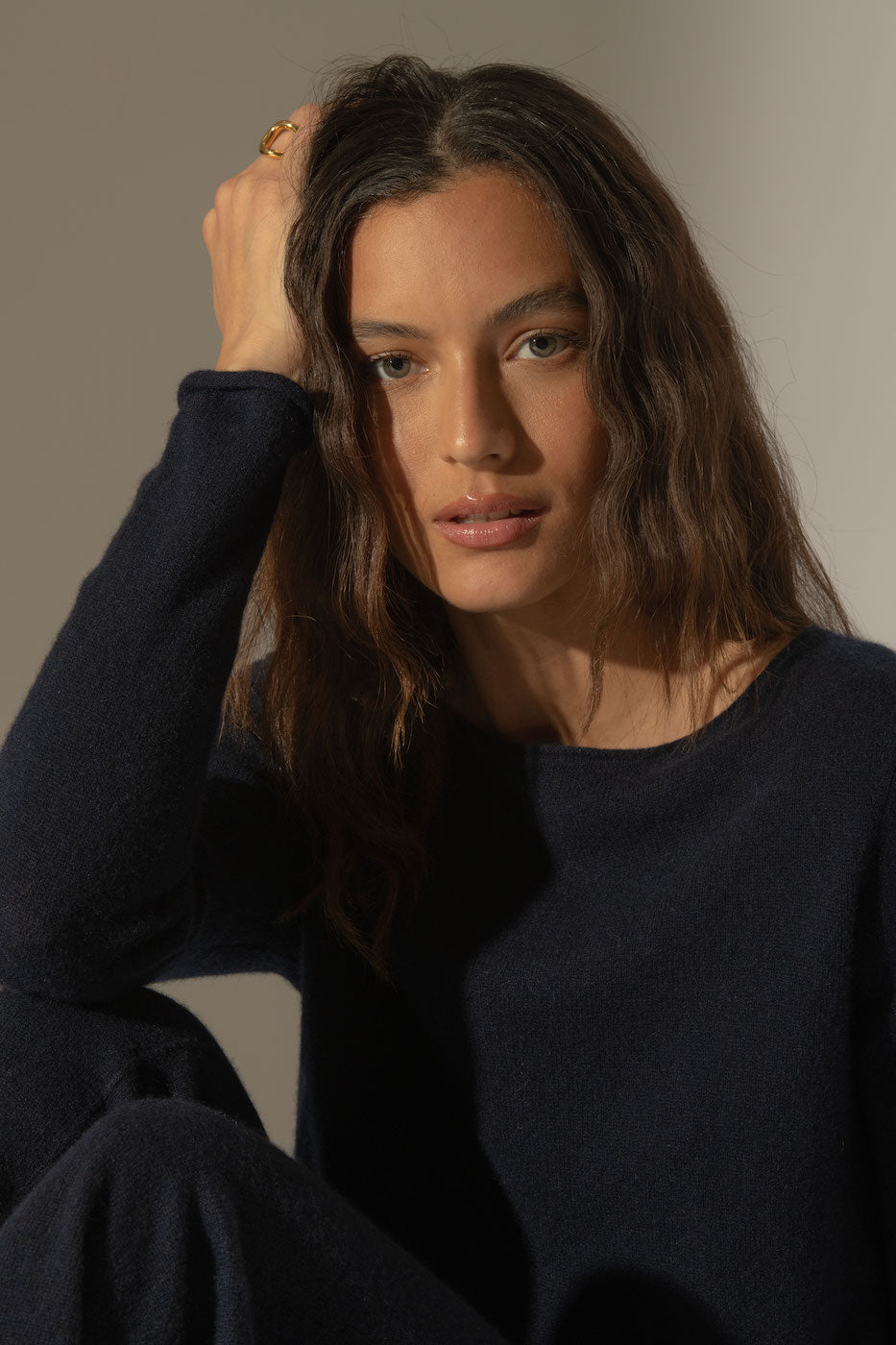 Pull Col Bateau Megan - Marine
