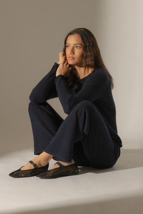 Pull Col Bateau - Megan - Navy