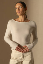 Pull Col Bateau Megan - Ivoire