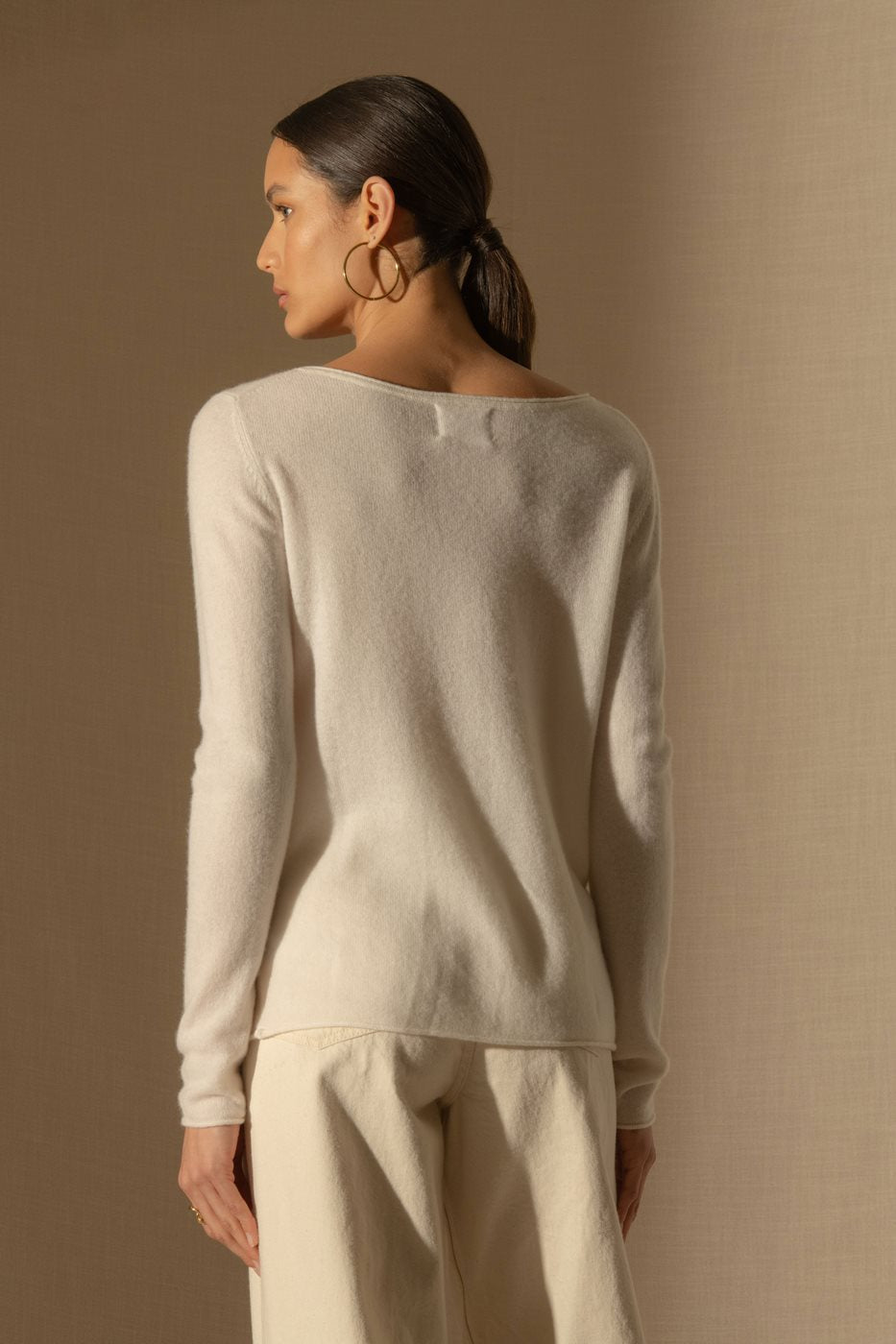 Pull Col Bateau Megan - Ivoire