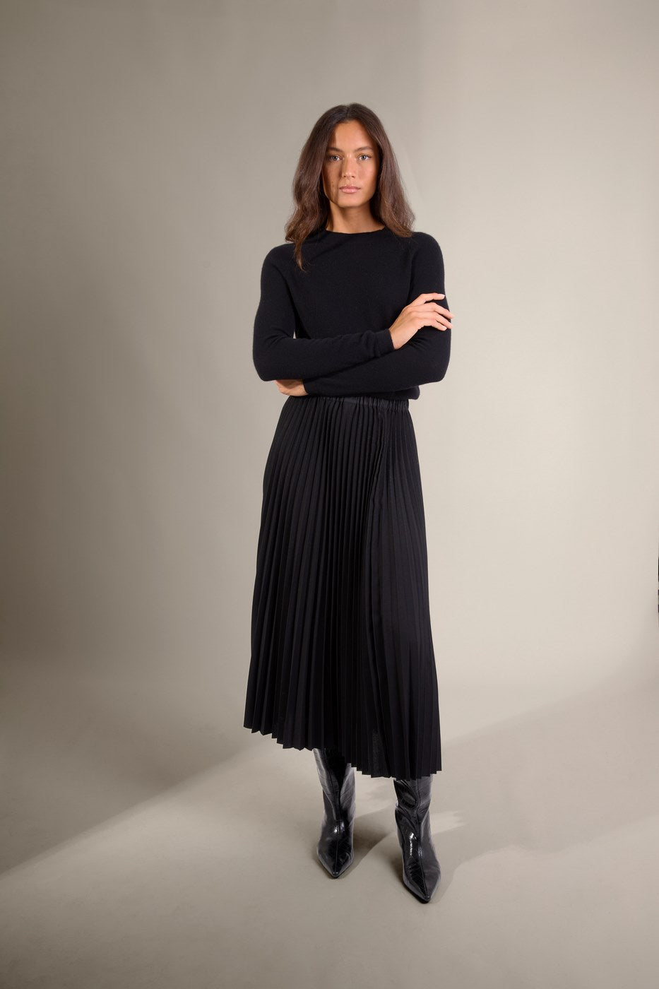 Pull Col Rond - Whitney - Noir
