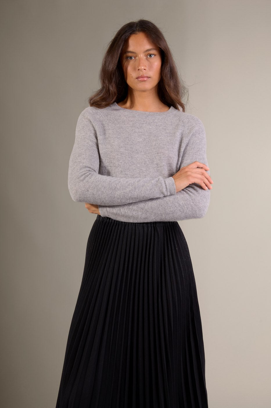 Pull Col Rond Whitney - Nuage Chiné