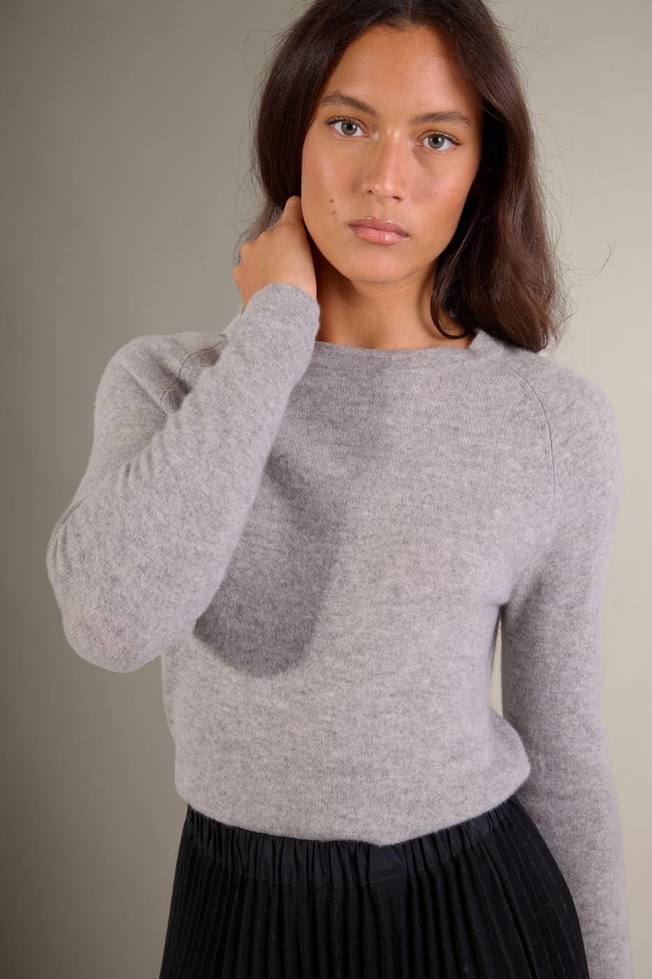 Pull Col Rond Whitney - Nuage Chiné