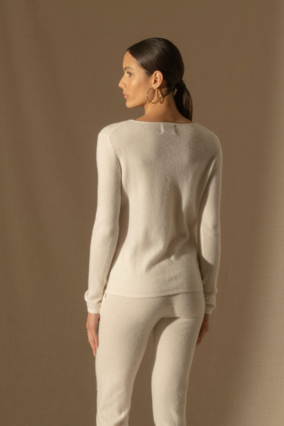Pull Col Rond Oprah - Ivoire