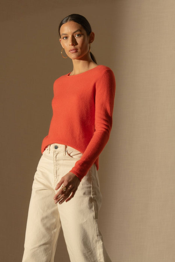 Maglione Girocollo Oprah - Arancione