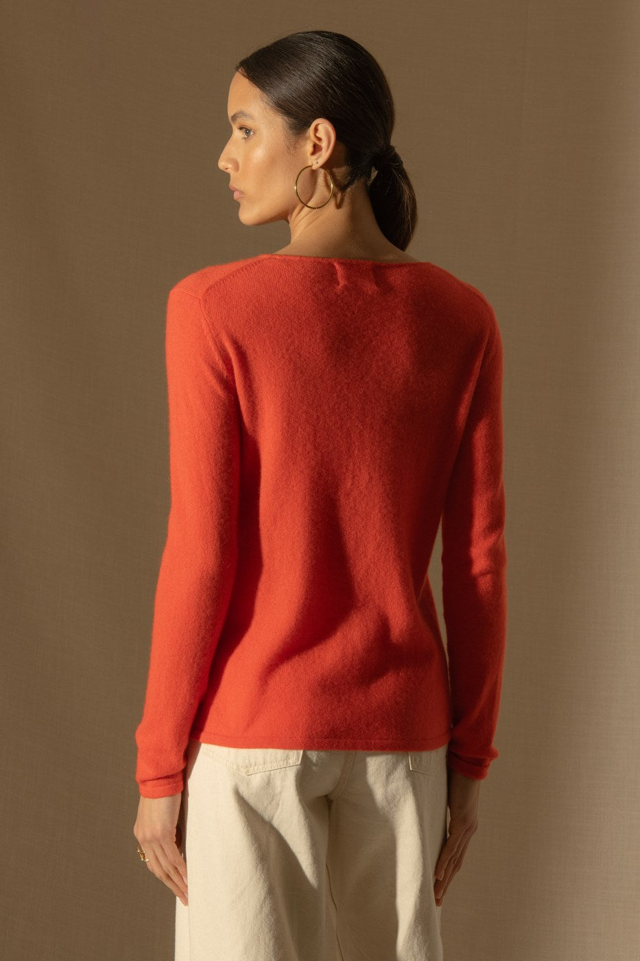 Pull Col Rond Oprah - Orange