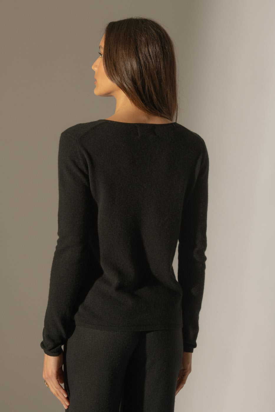 Pull Col Rond Oprah - Noir
