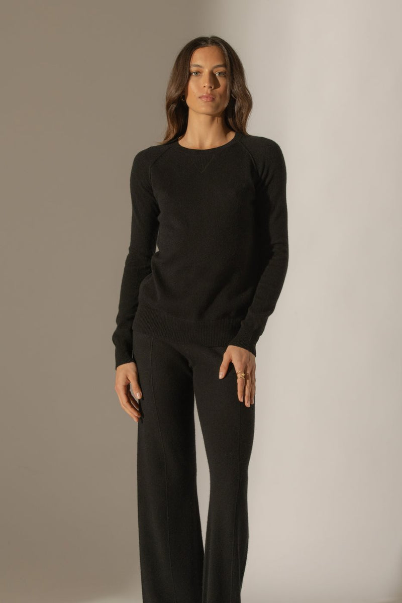 Pull Col Rond - Wilma - Noir