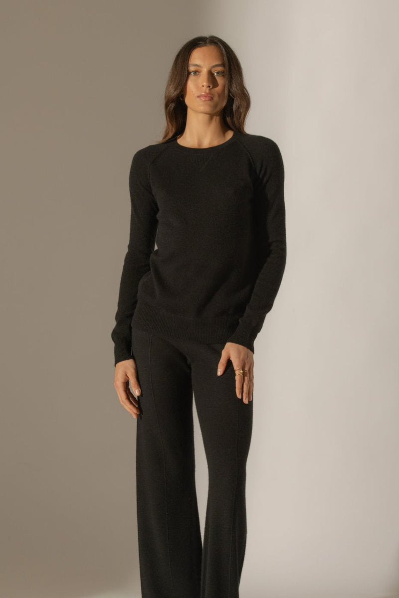 Jersey Cuello Redondo - Wilma - Negro