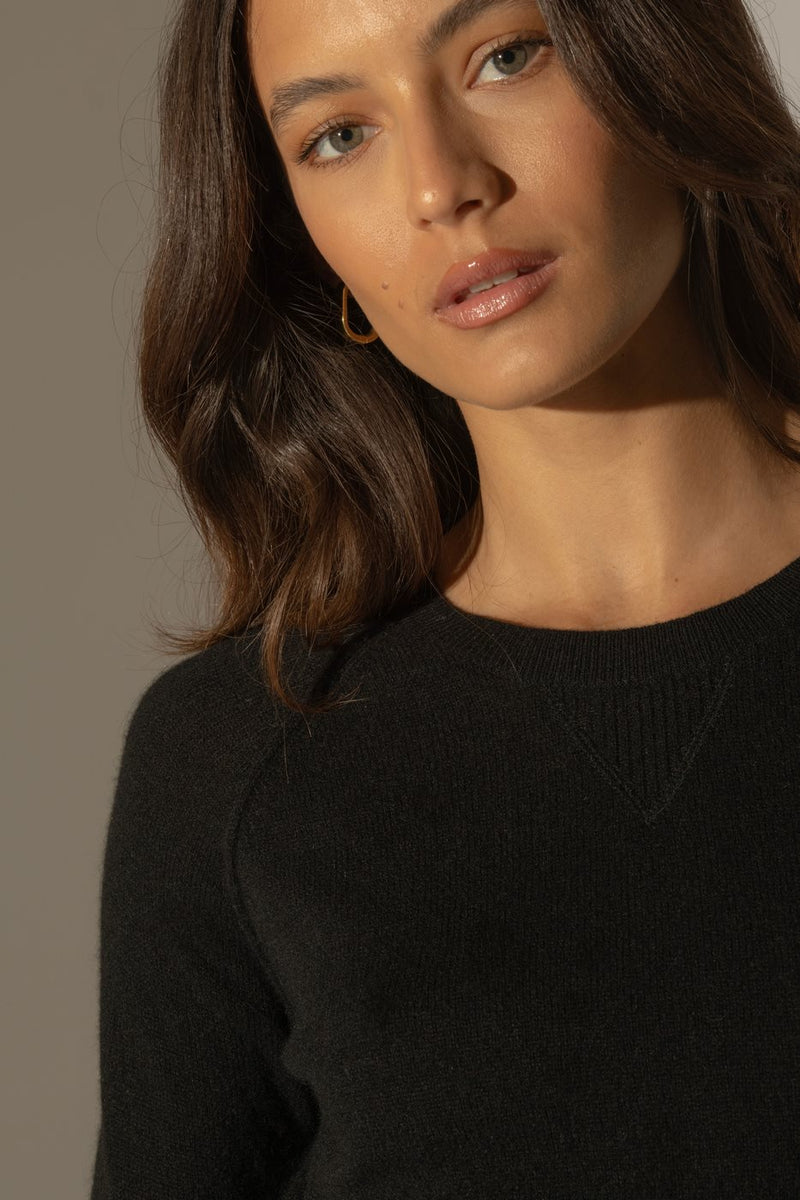 Pull Col Rond - Wilma - Noir