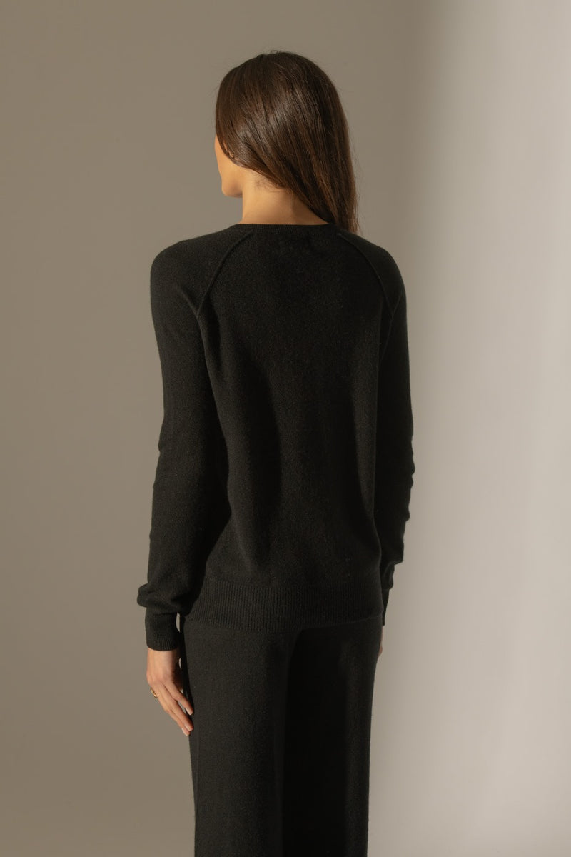 Pull Col Rond - Wilma - Noir